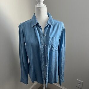 Athleta Size Small Denim Top